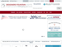 Tablet Screenshot of designersfountainlights.com